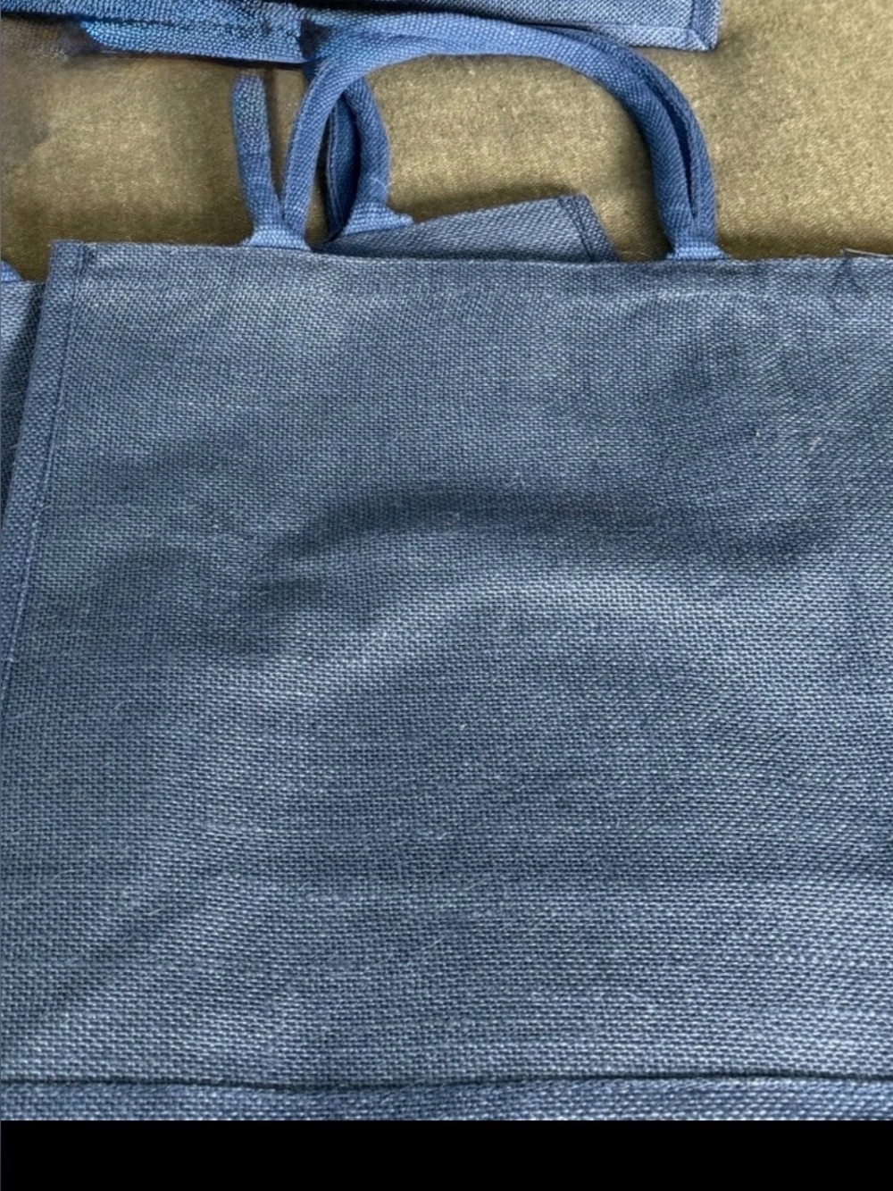 Blue Canvas Tote Bags